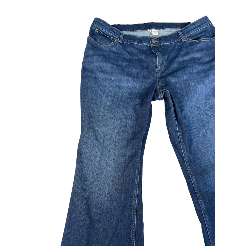 Duluth Trading Co Jeans Womens 24Wx31 Blue Denim Stretch Bootcut Leg Mid Rise - Picture 4 of 16